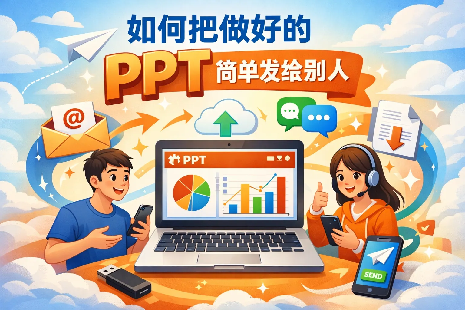 如何把做好的ppt简单发给别人