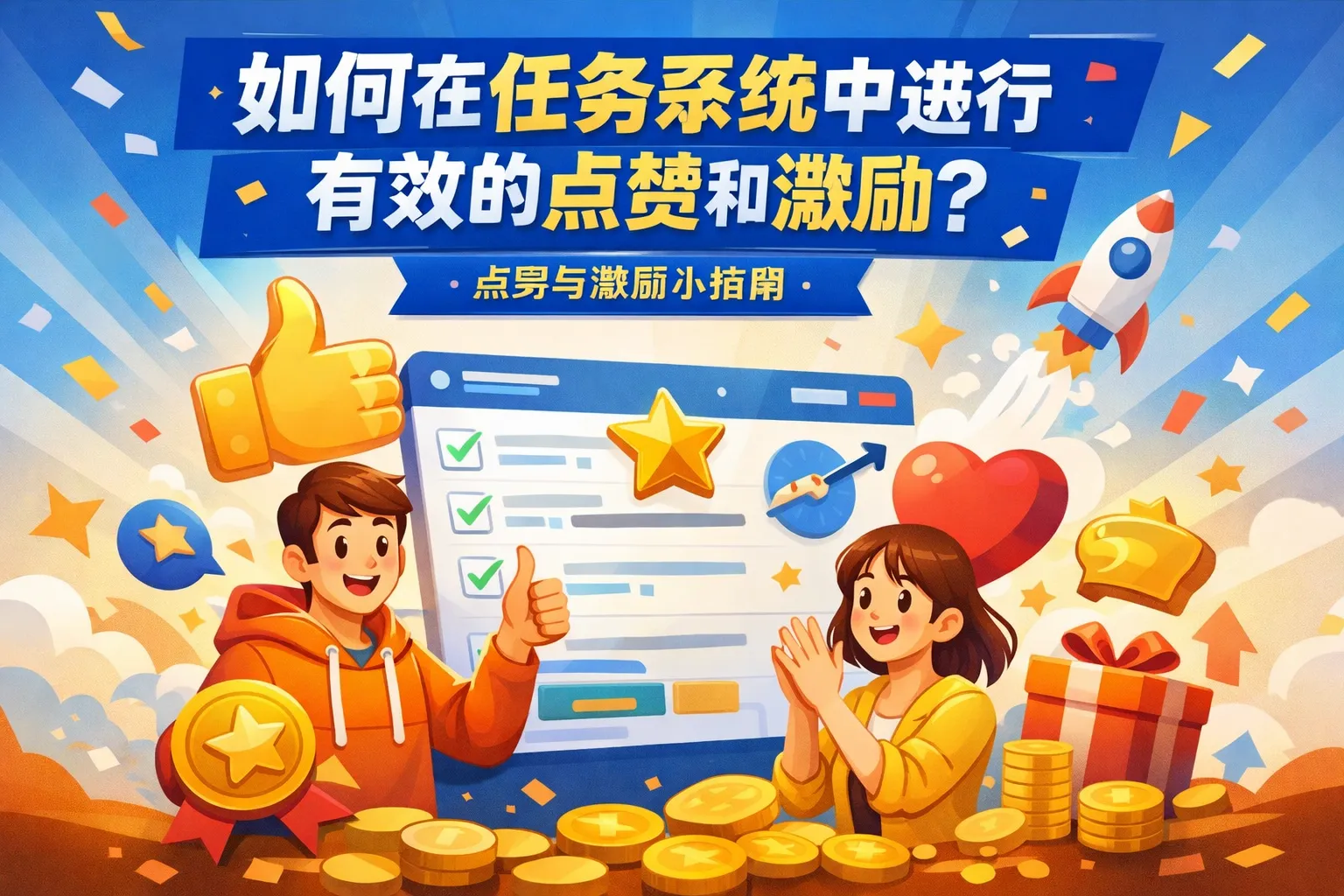 如何在任务系统中进行有效的点赞和激励?