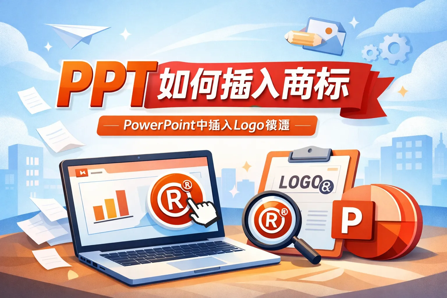 ppt如何插入商标