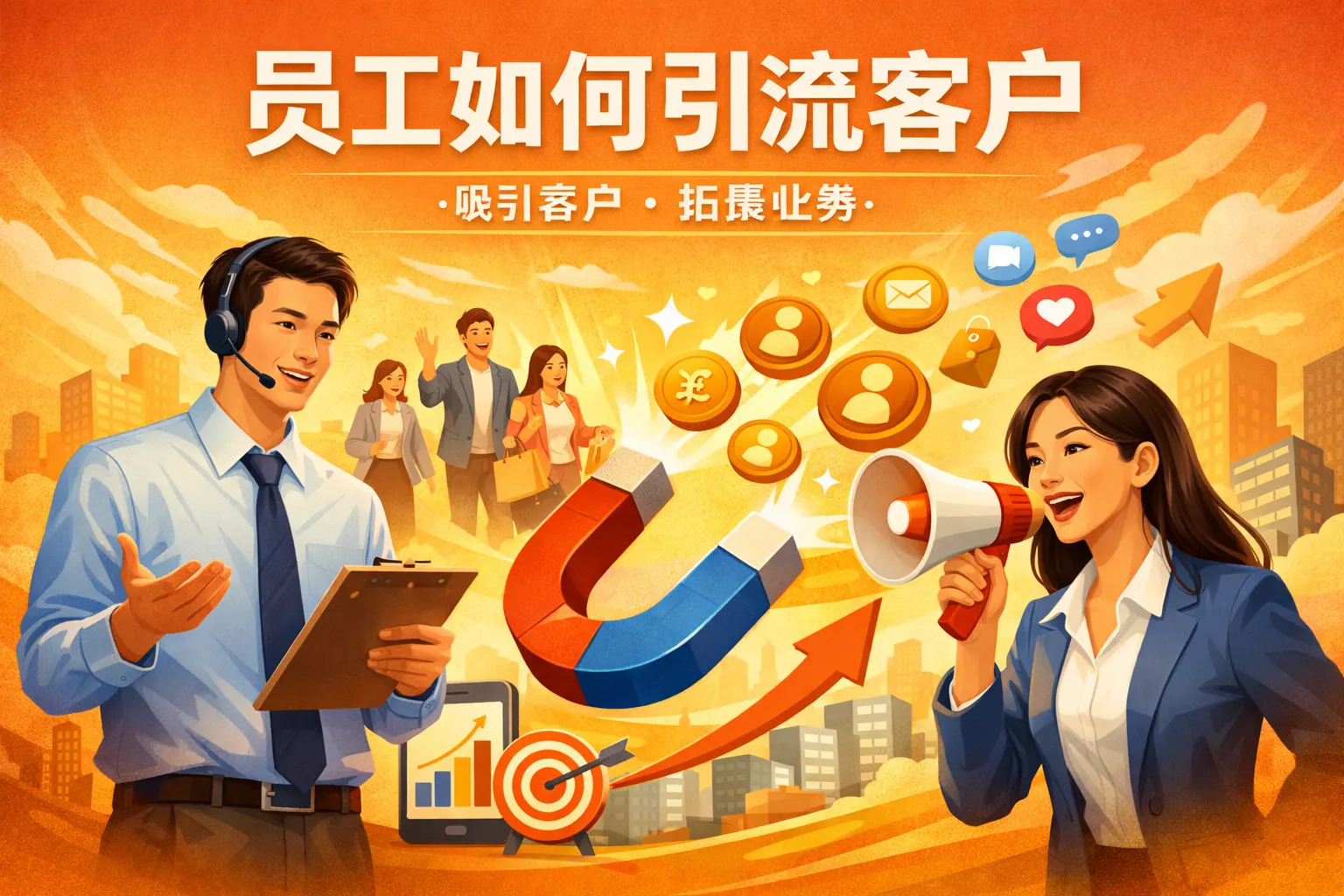 员工如何引流客户