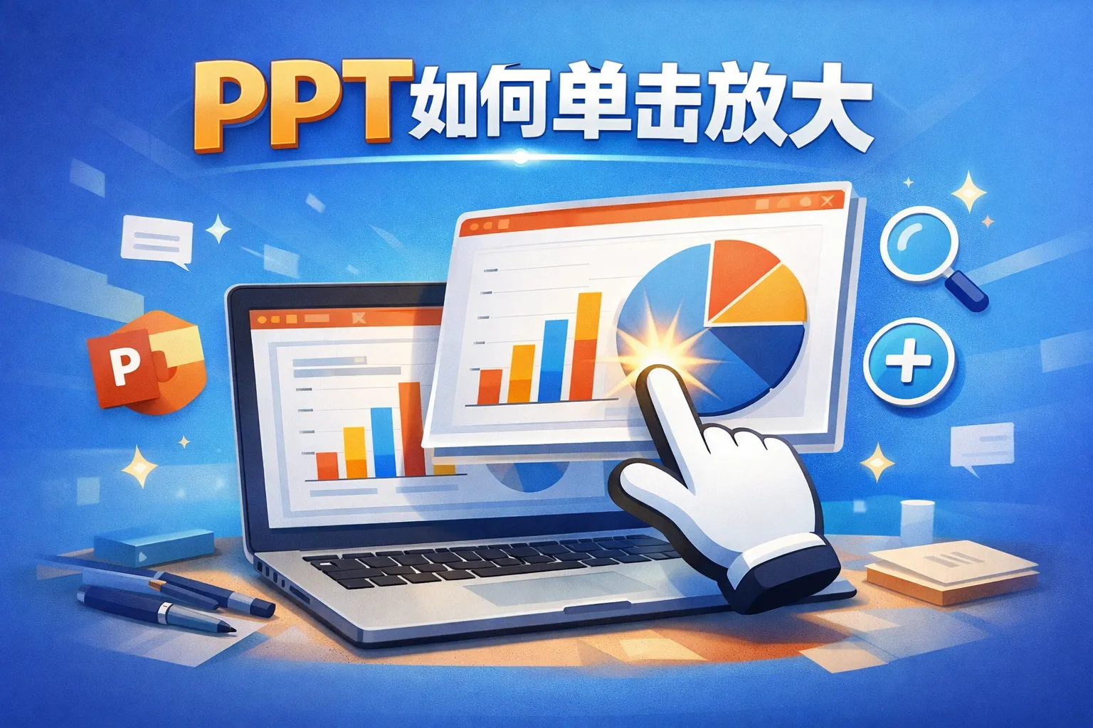 ppt如何单击放大