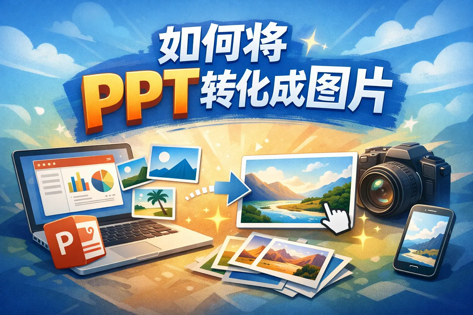 如何将ppt转化成图片