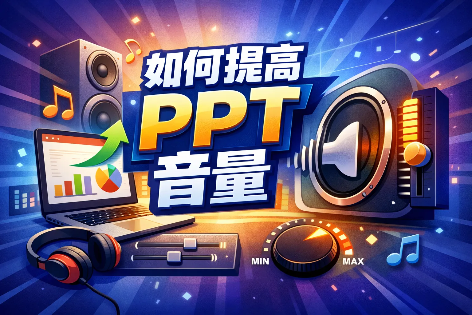 如何提高ppt音量