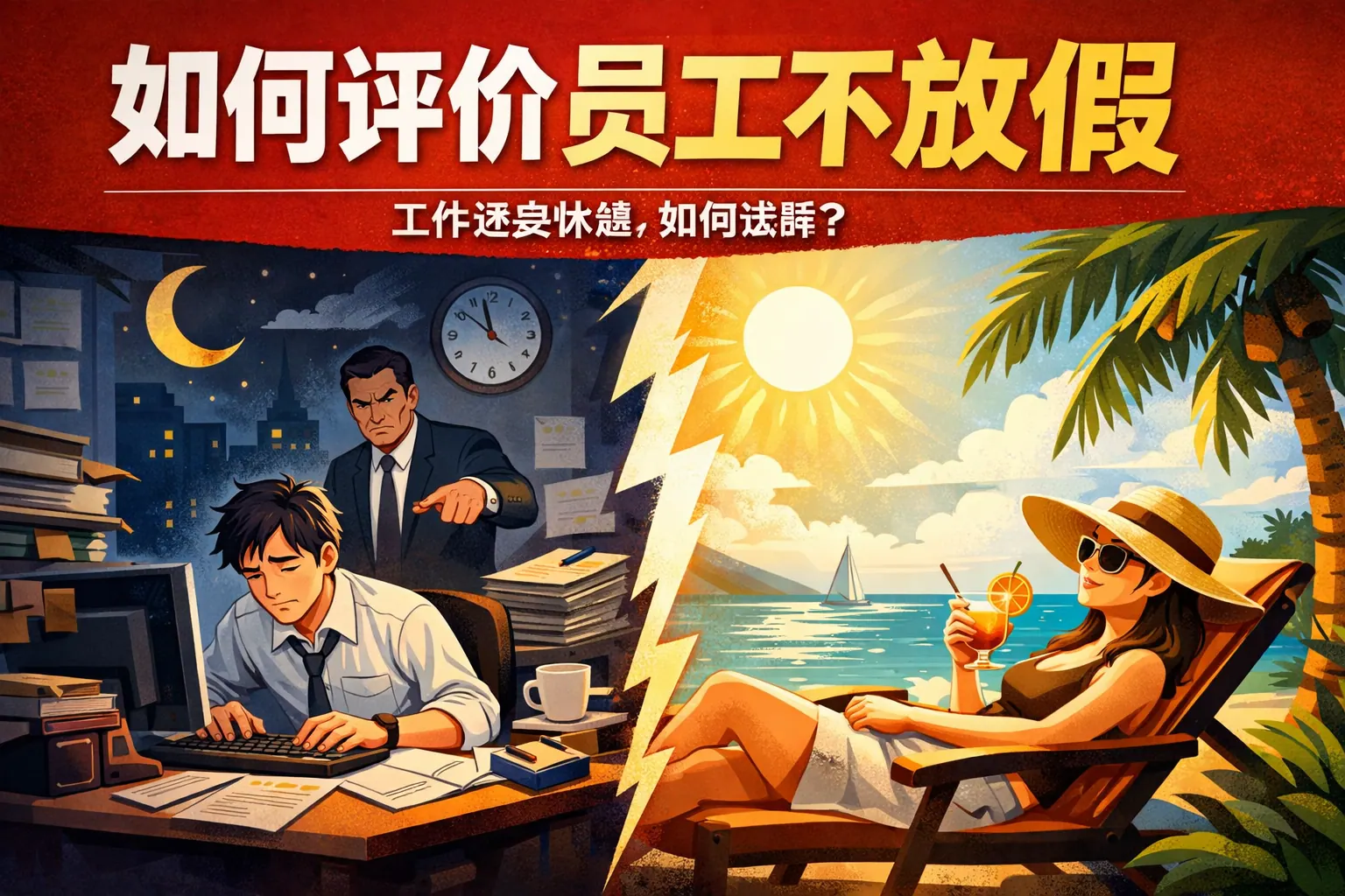 如何评价员工不放假