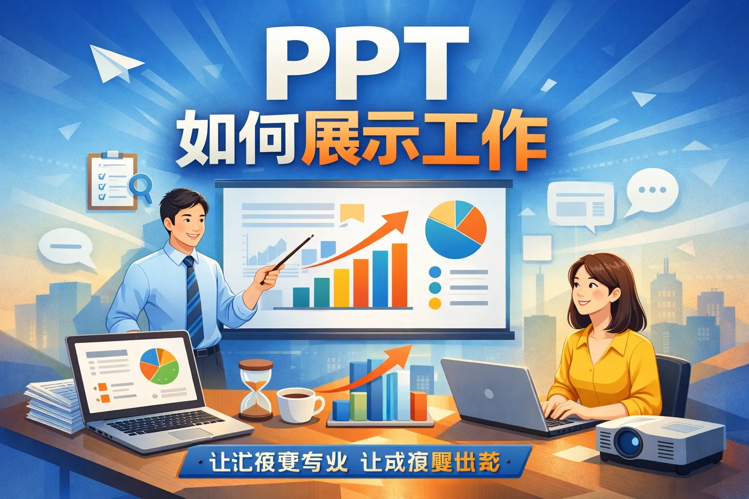 ppt如何展示工作