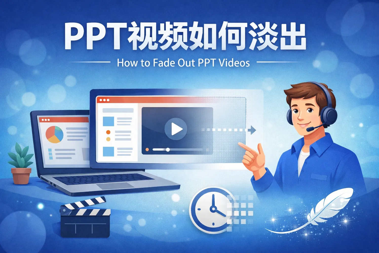 ppt视频如何淡出