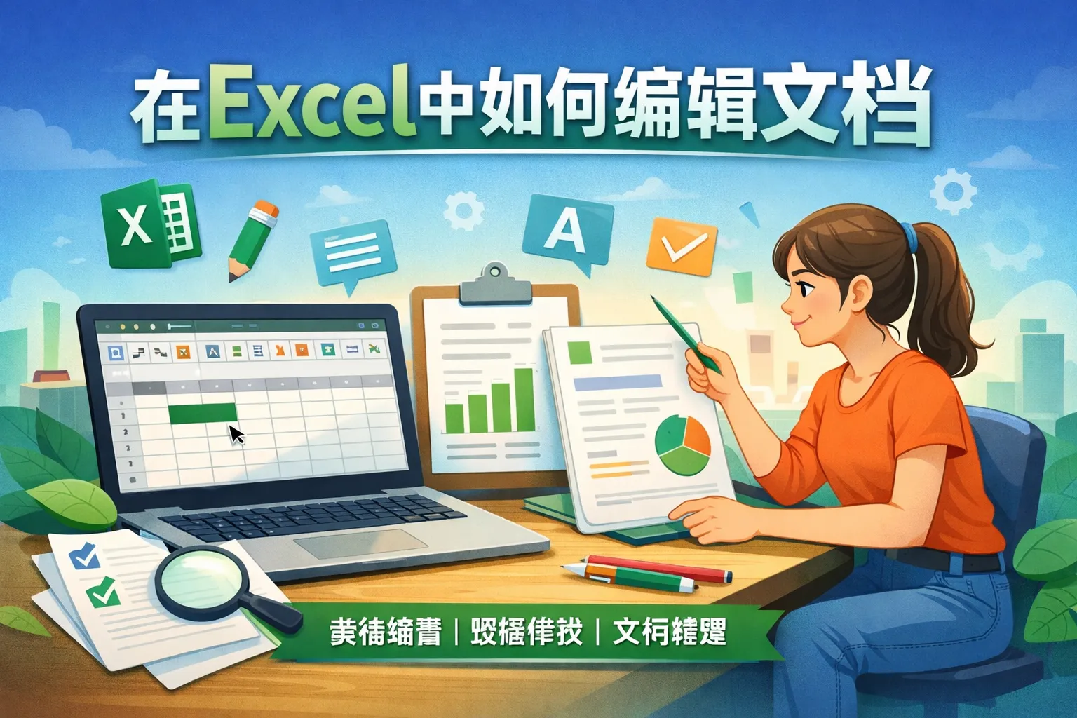 在excel中如何编辑文档