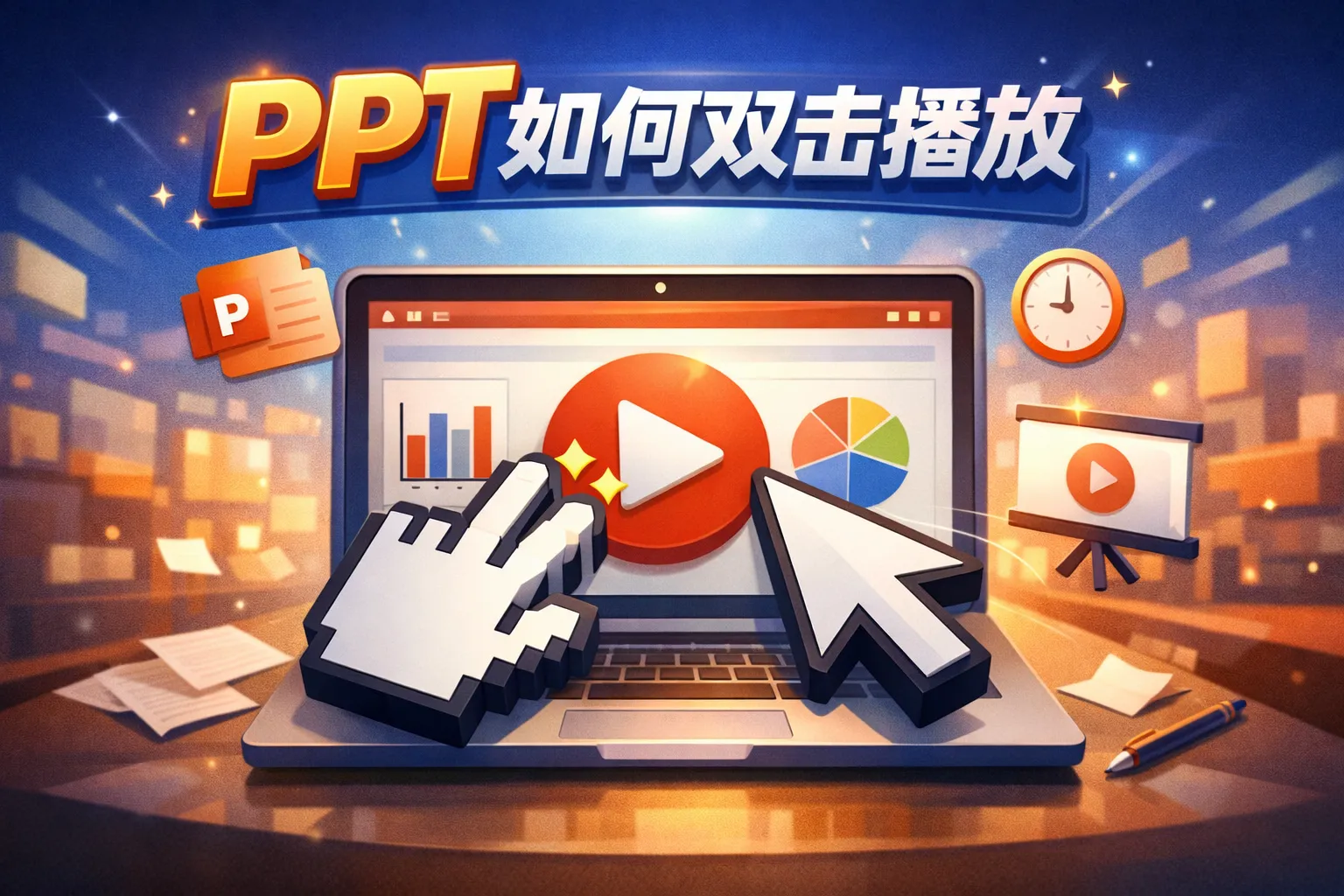 ppt如何双击播放