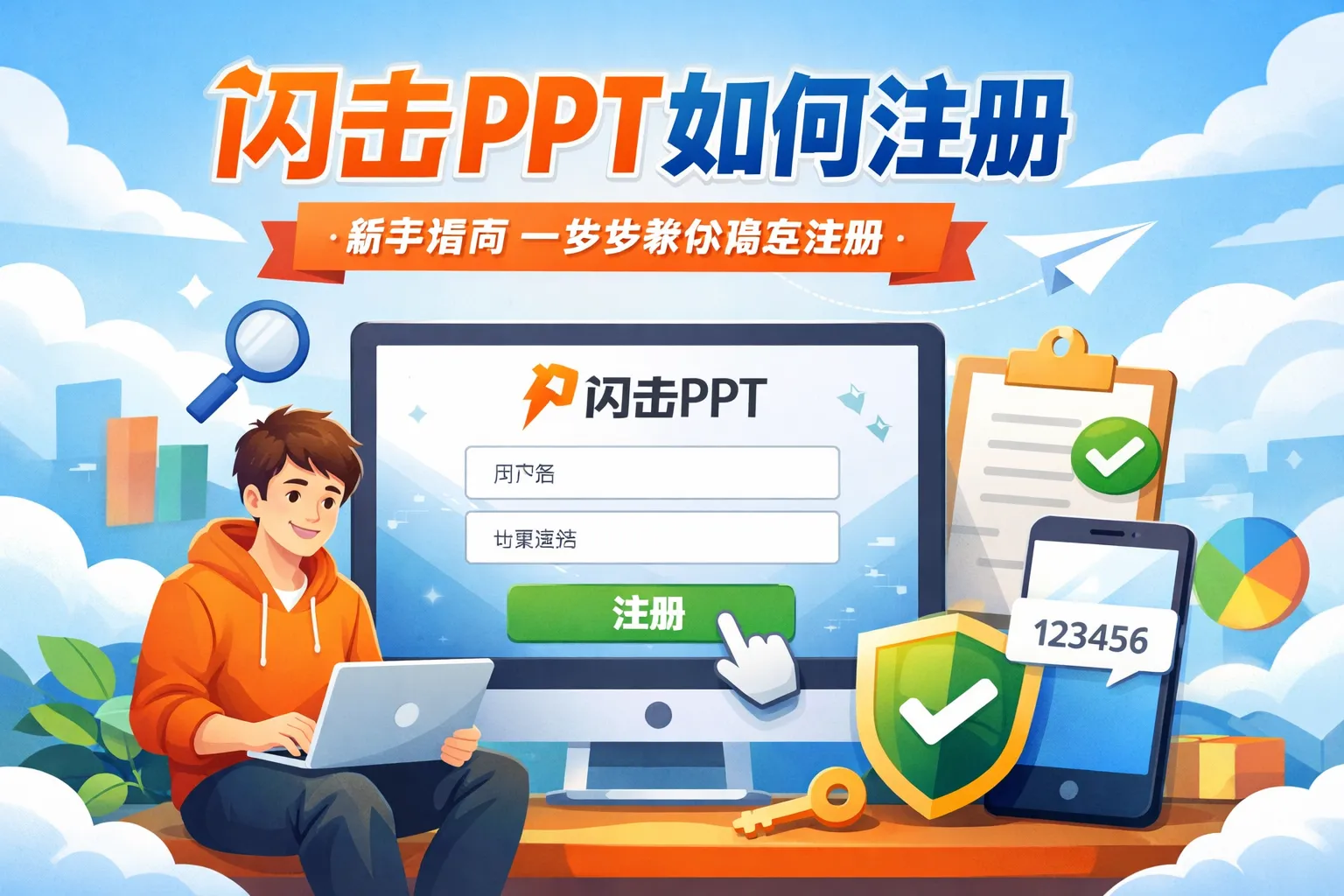 闪击ppt如何注册