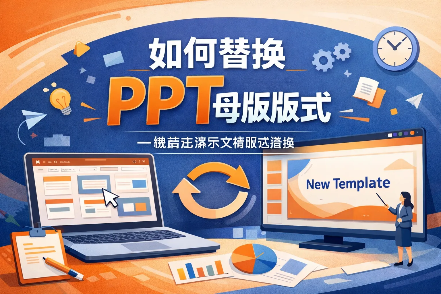 如何替换ppt母版版式