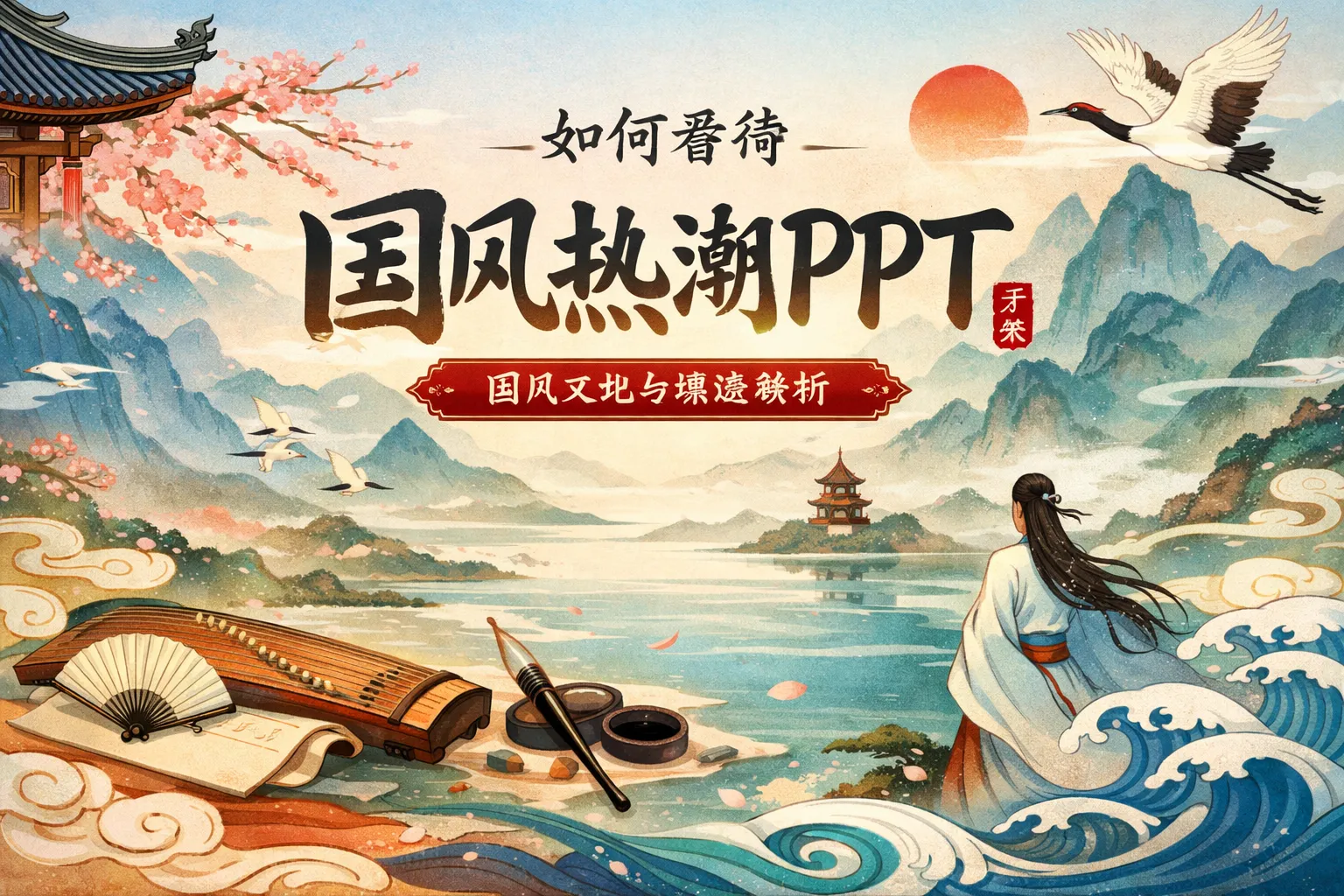 如何看待国风热潮PPT