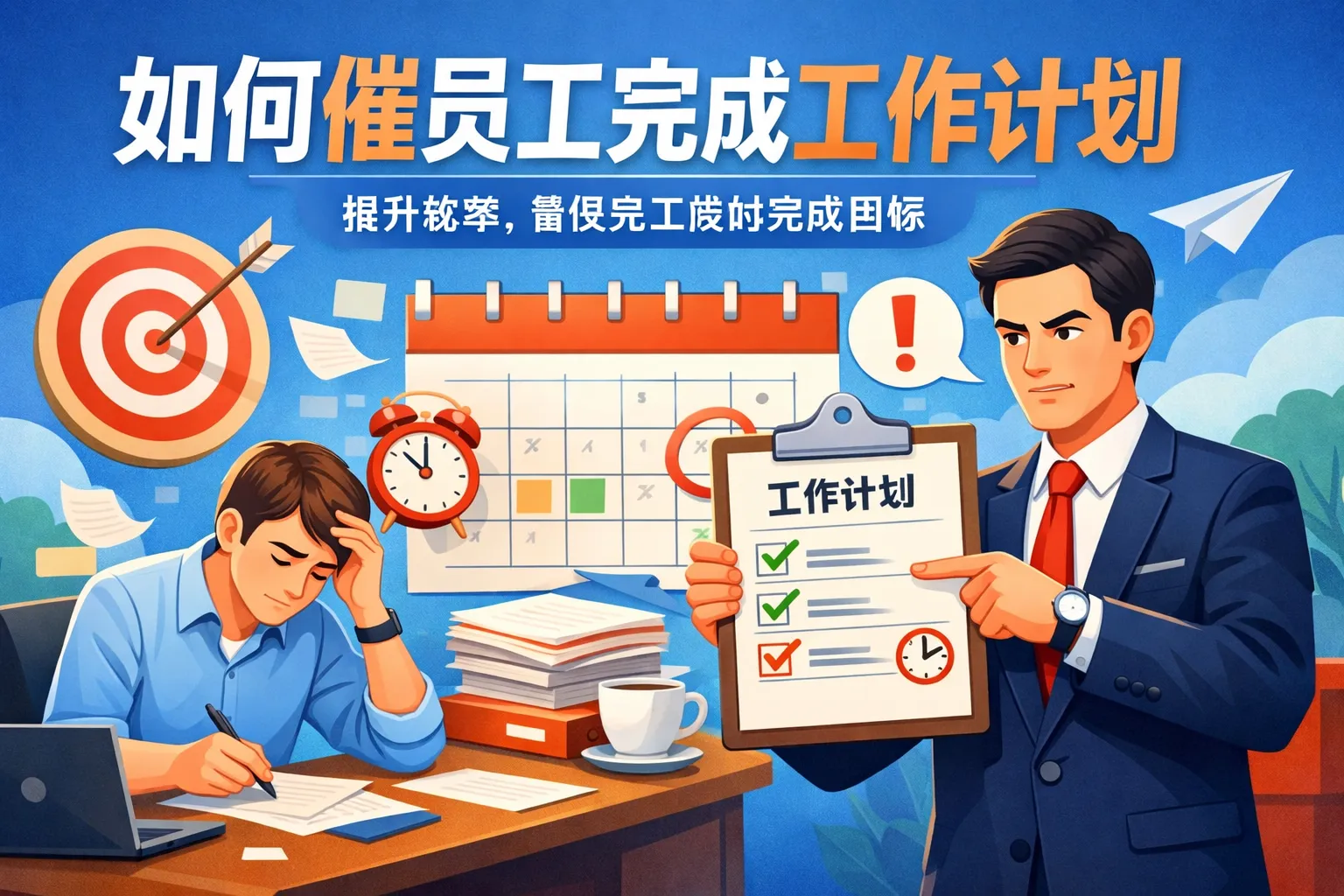 如何催员工完成工作计划