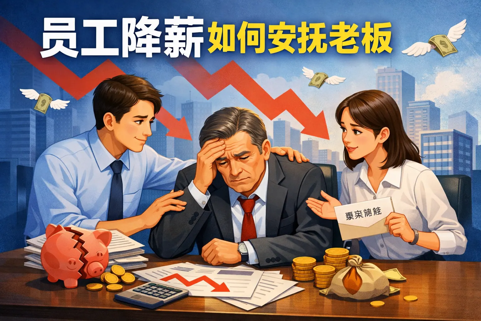 员工降薪如何安抚老板