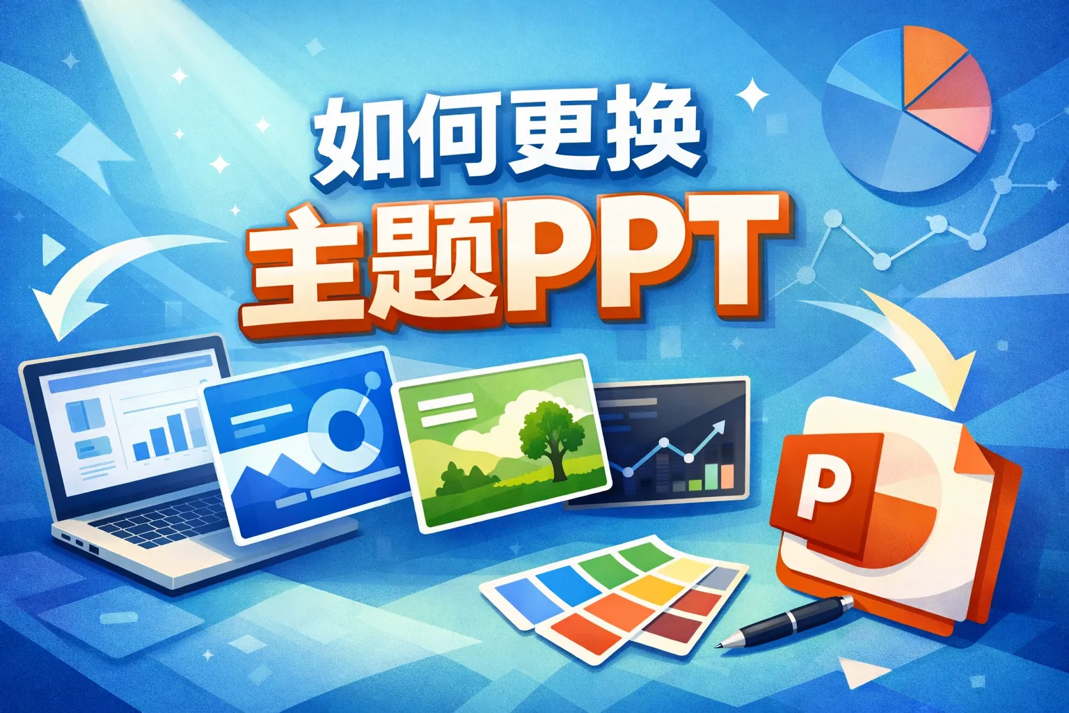 如何更换主题ppt