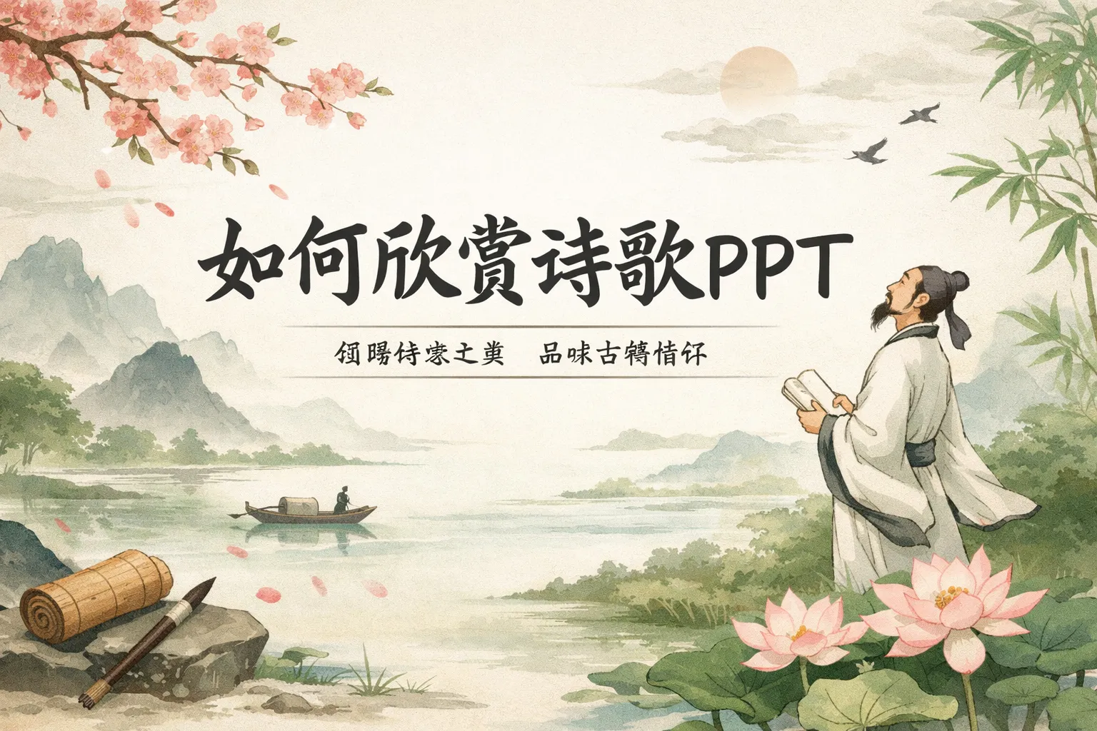如何欣赏诗歌ppt
