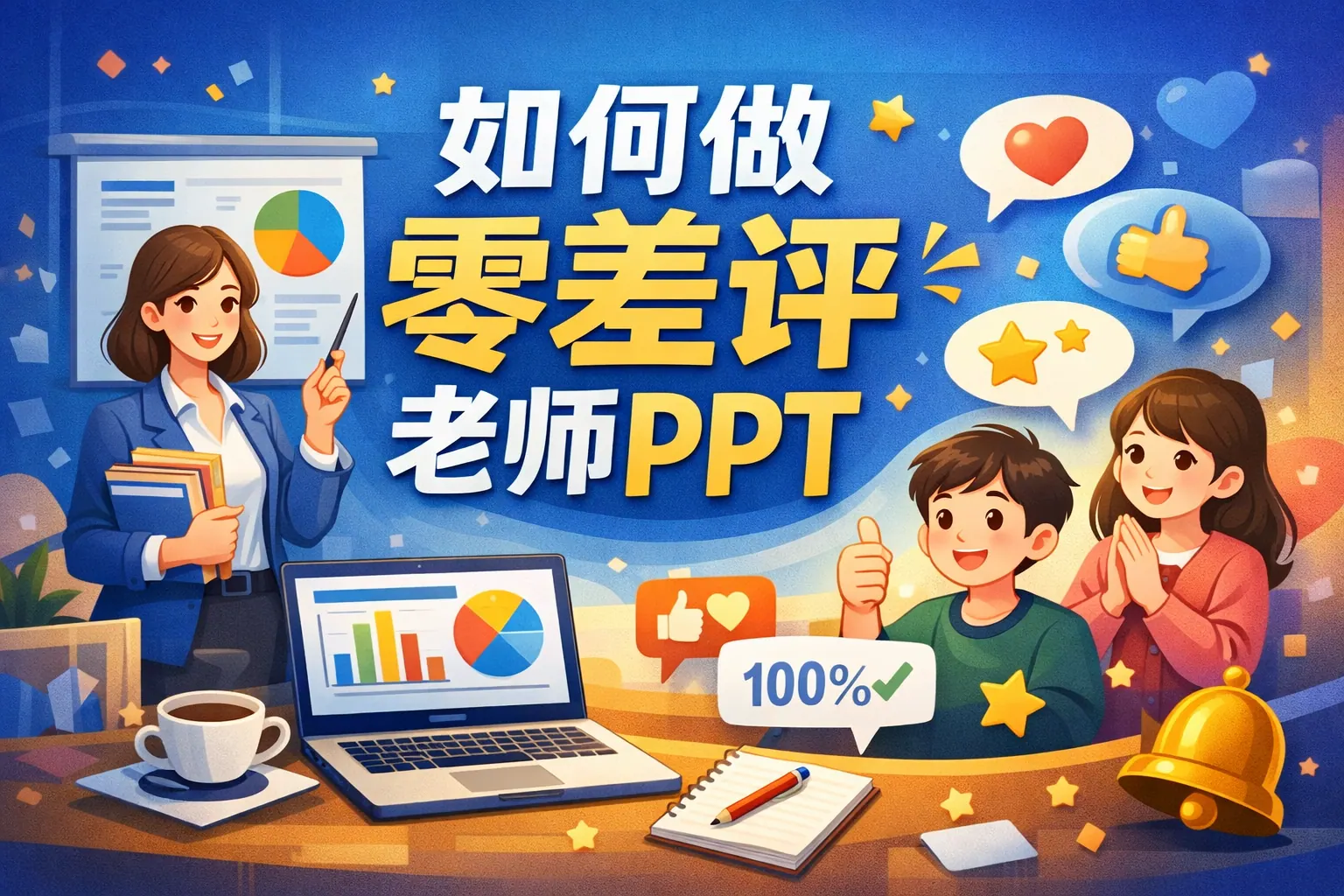 如何做零差评老师ppt