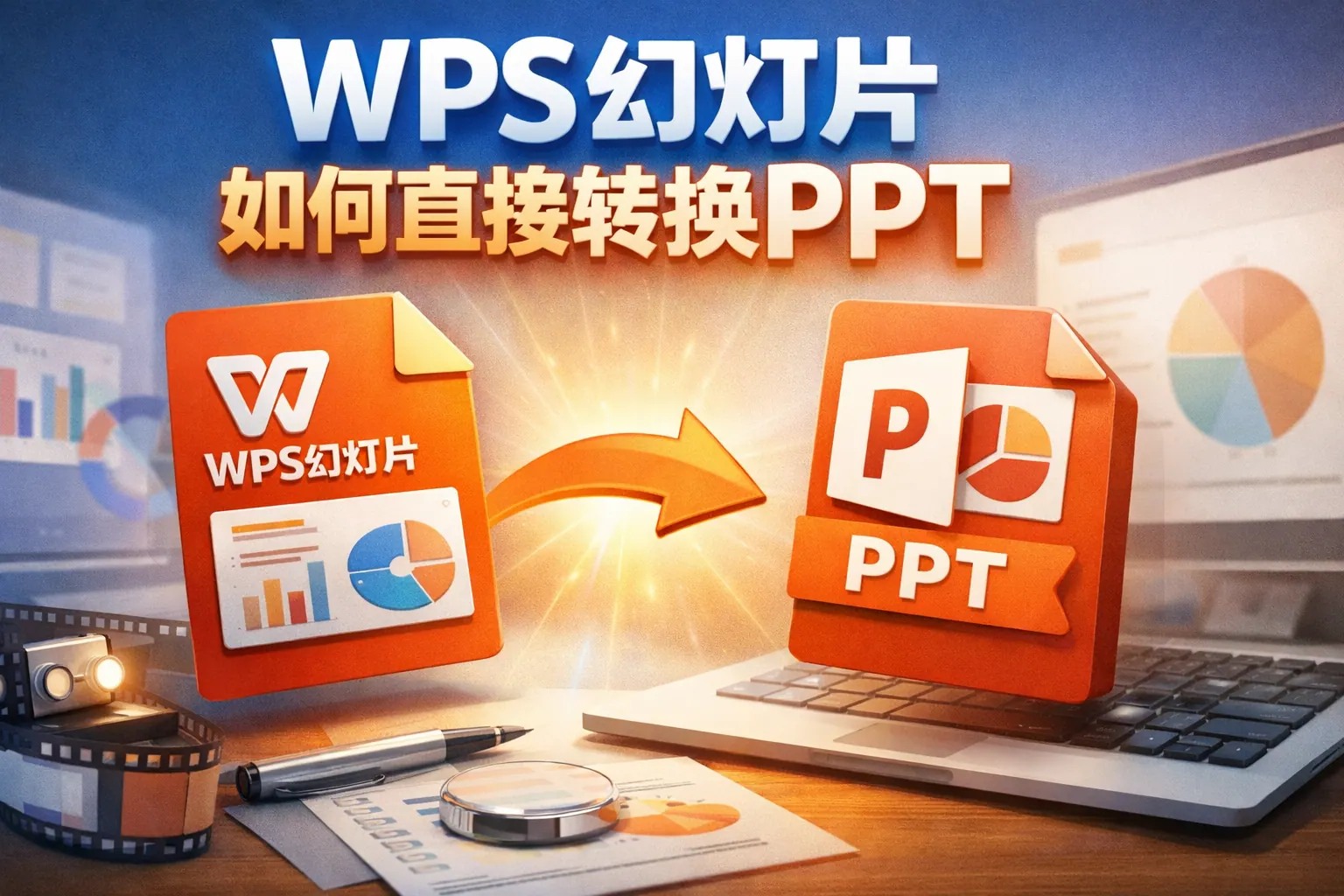 wps幻灯片如何直接转换ppt