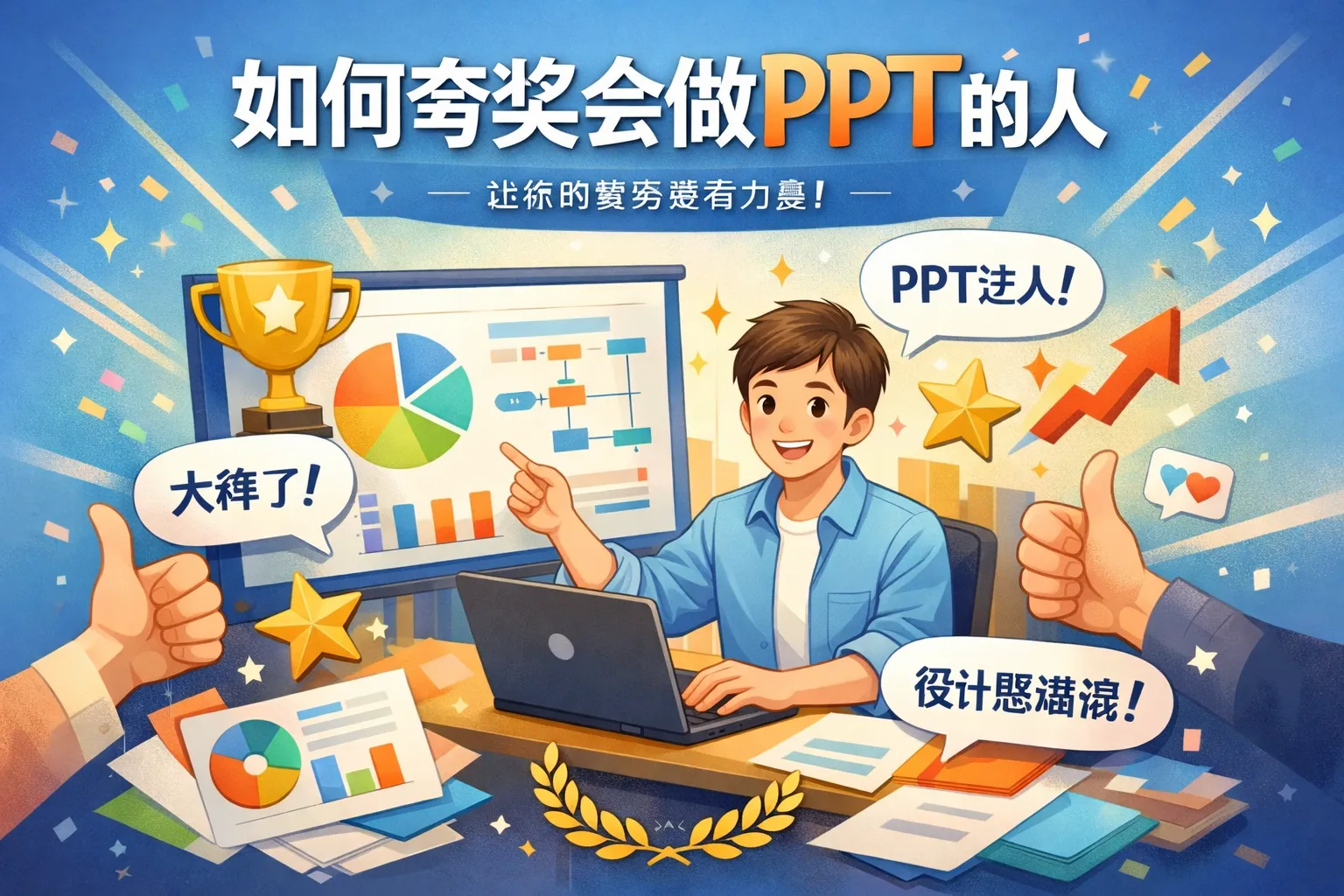如何夸奖会做ppt的人