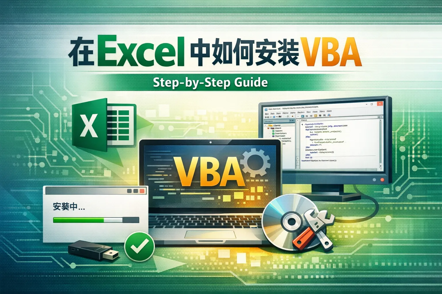 在excel中如何安装vba