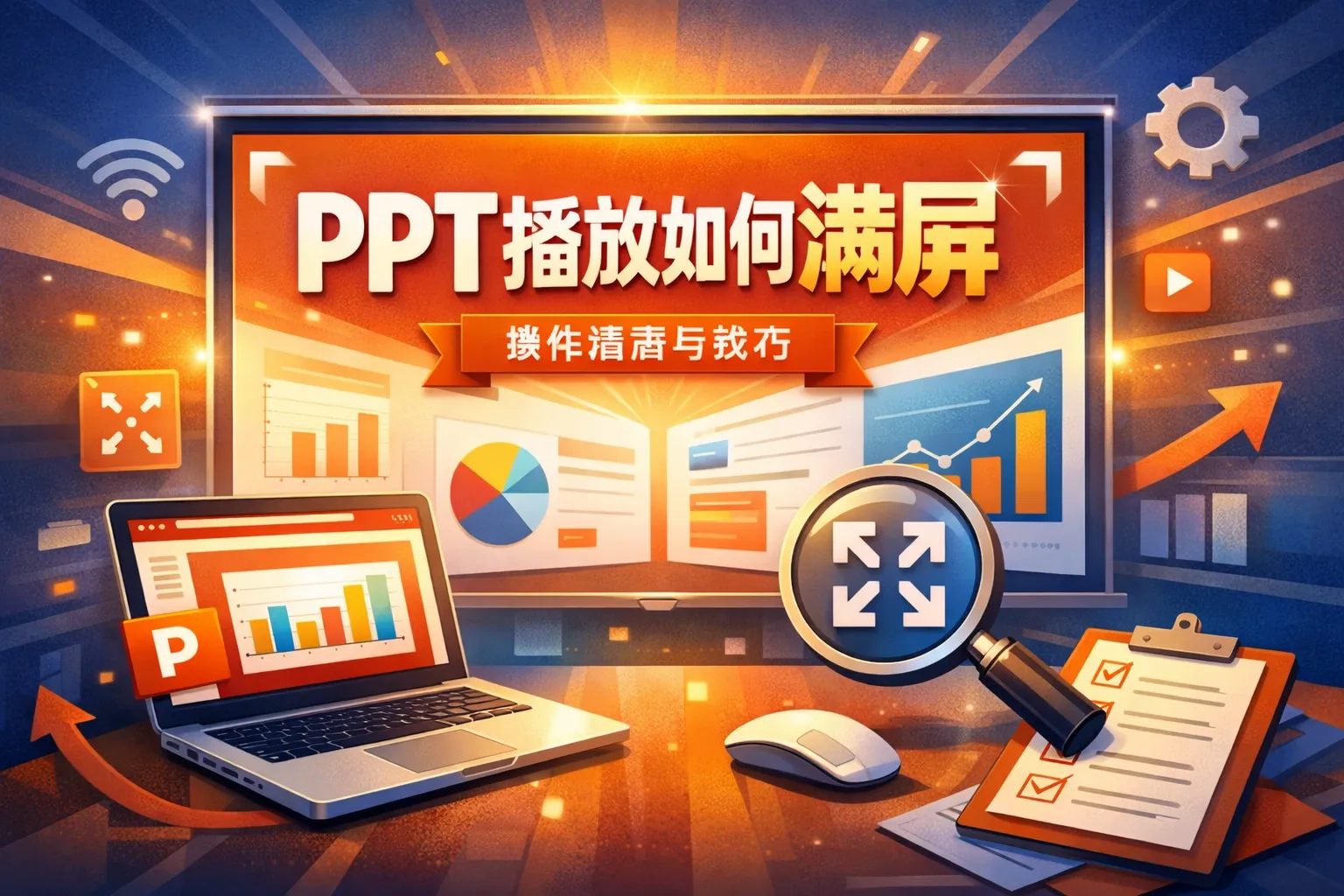 ppt播放如何满屏