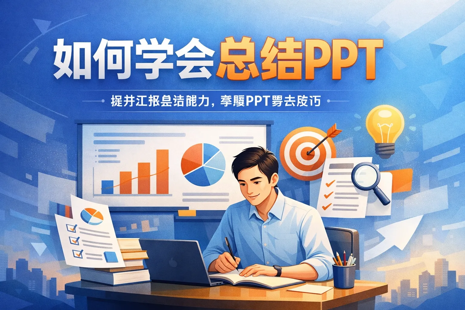 如何学会总结ppt