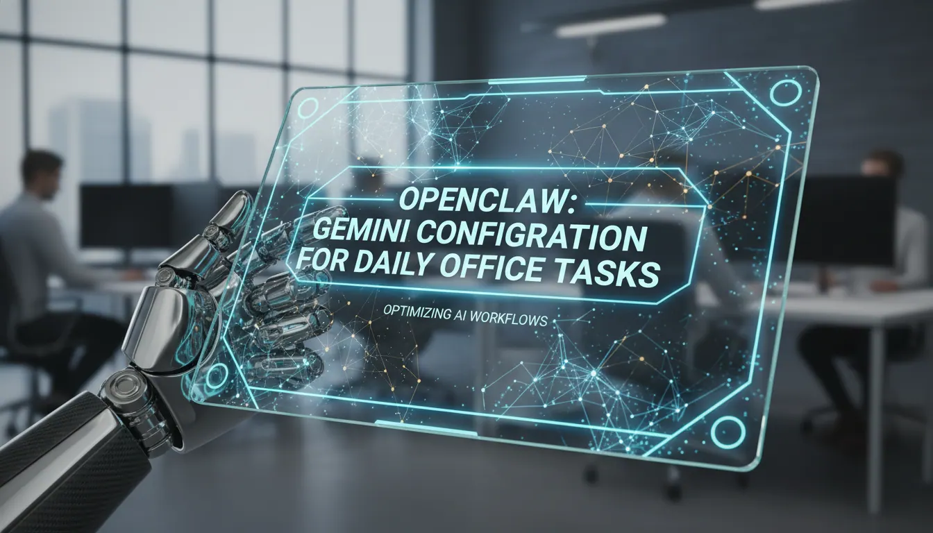 OpenClaw日常办公场景下Gemini模型配置建议
