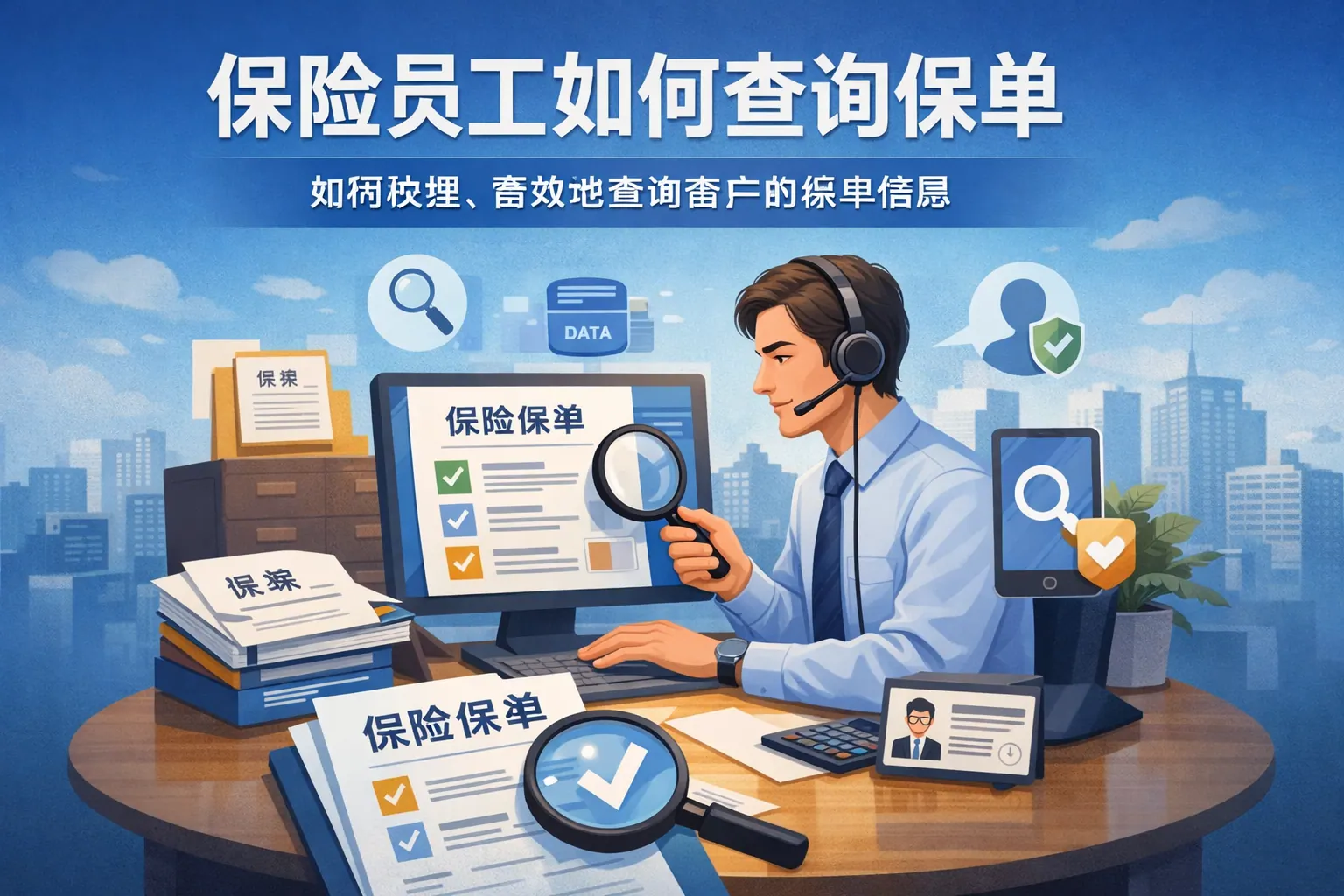 保险员工如何查询保单