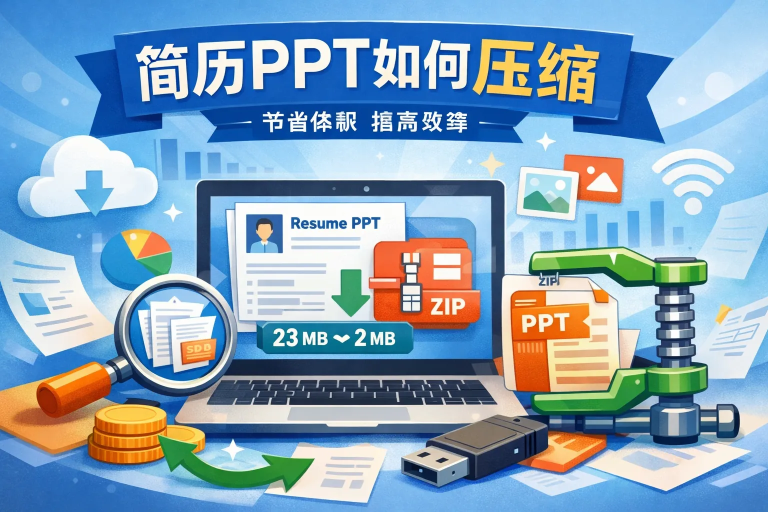 简历ppt如何压缩