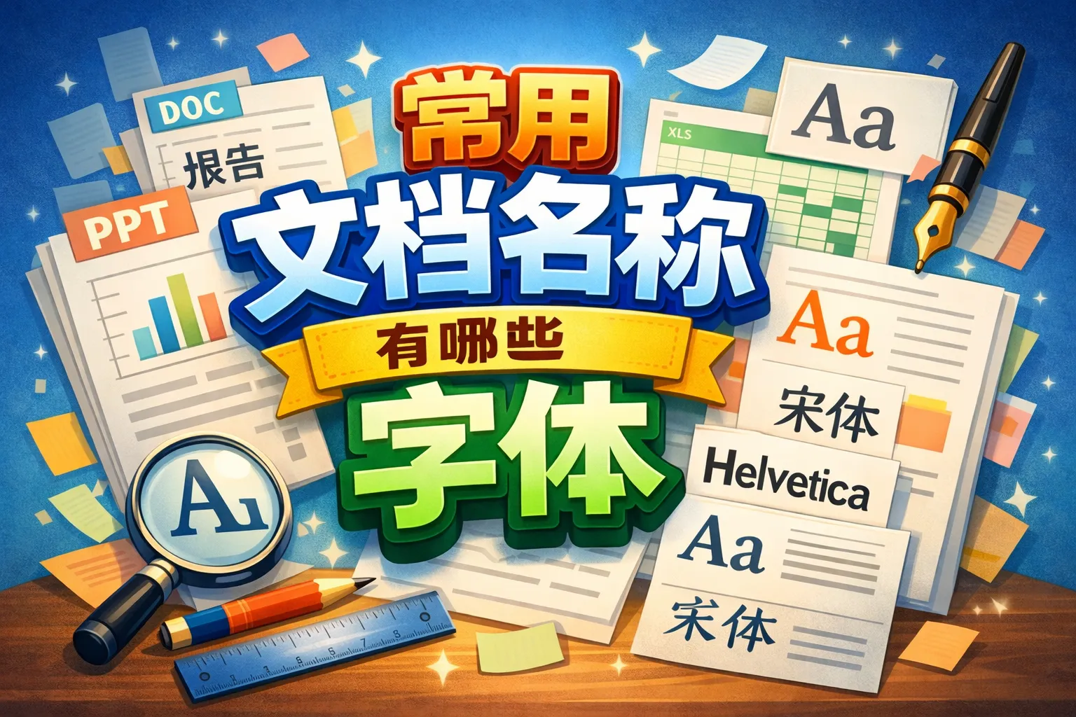 常用文档名称有哪些字体