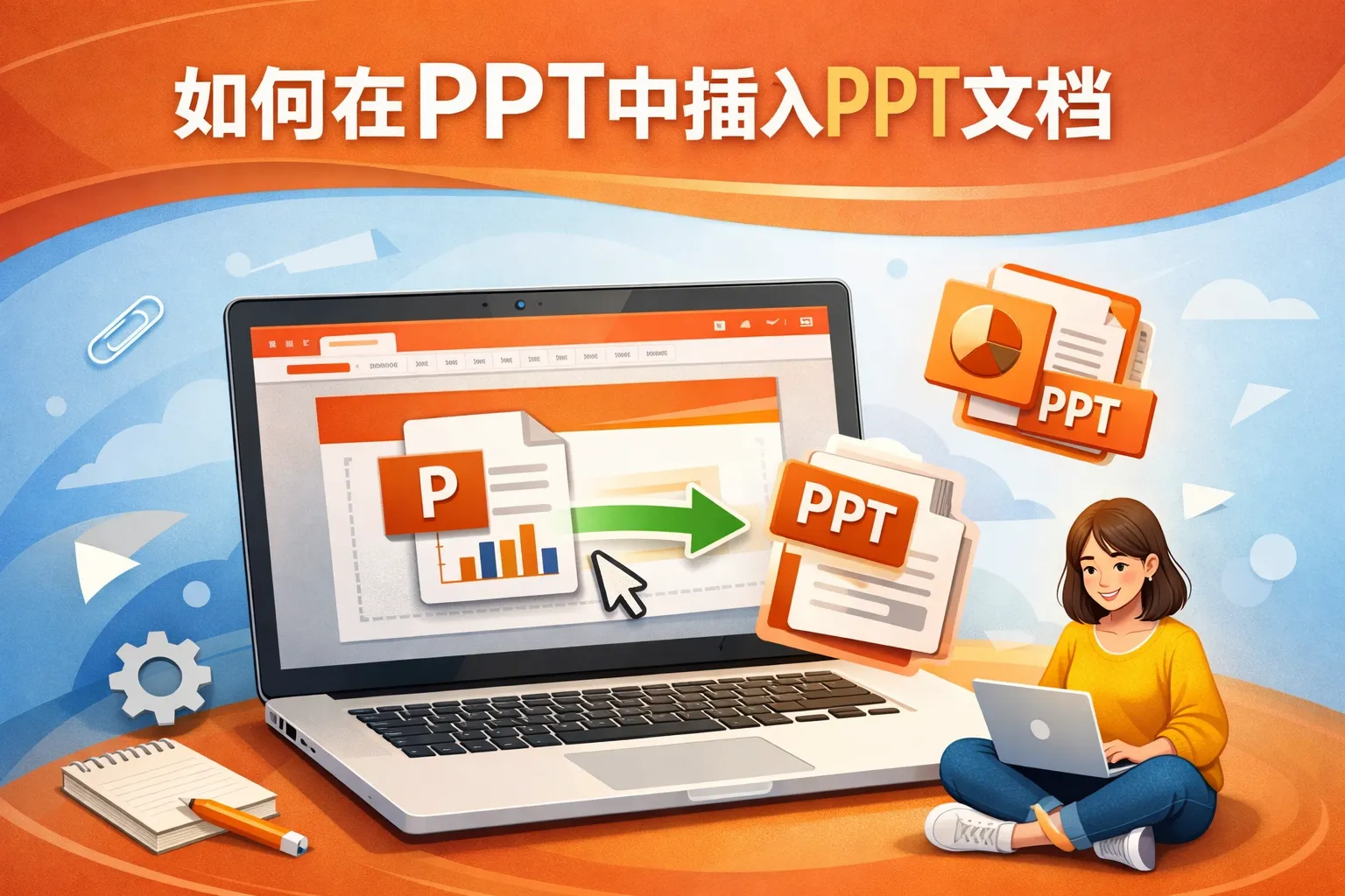 如何在ppt中插入ppt文档