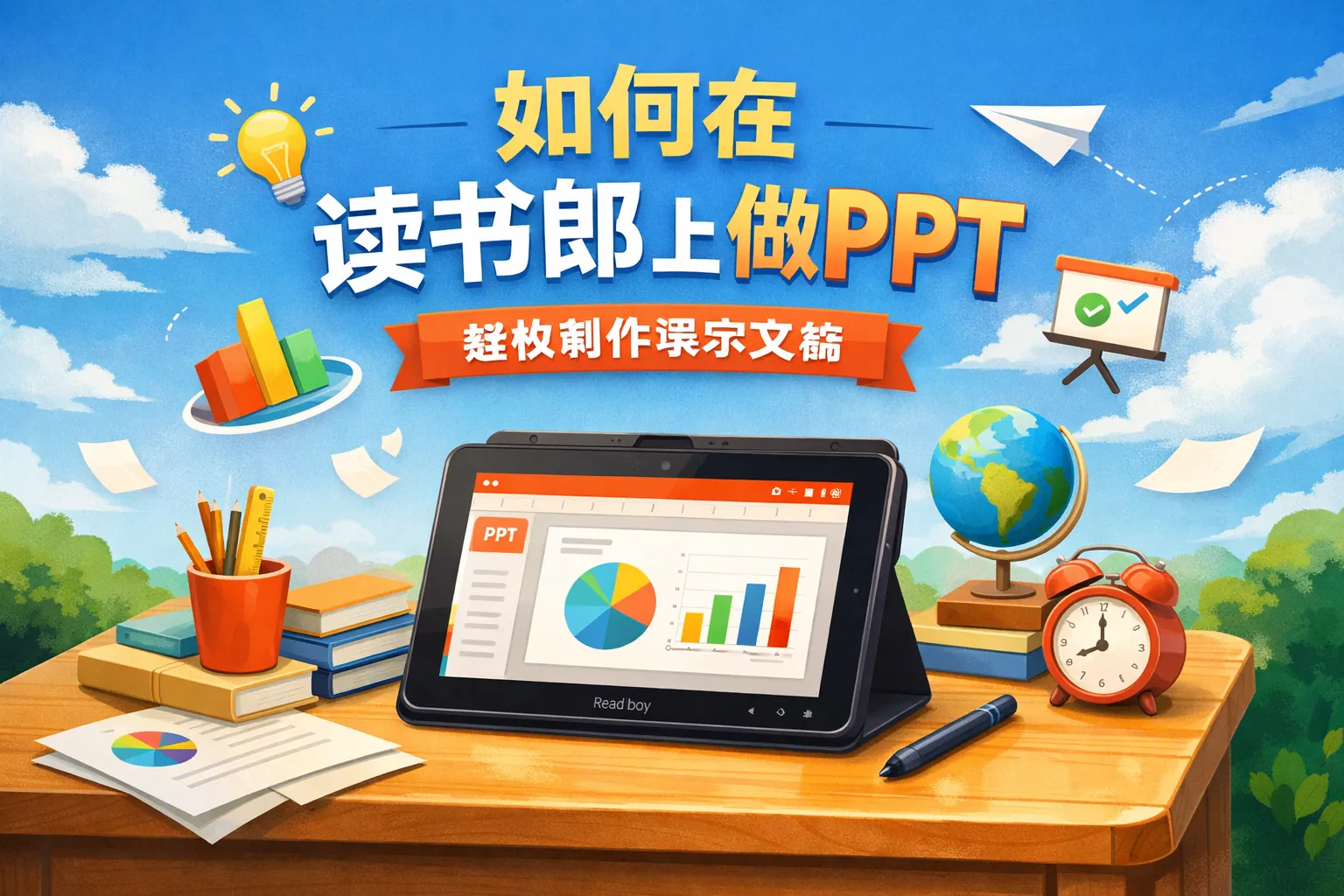 如何在读书郎上做ppt