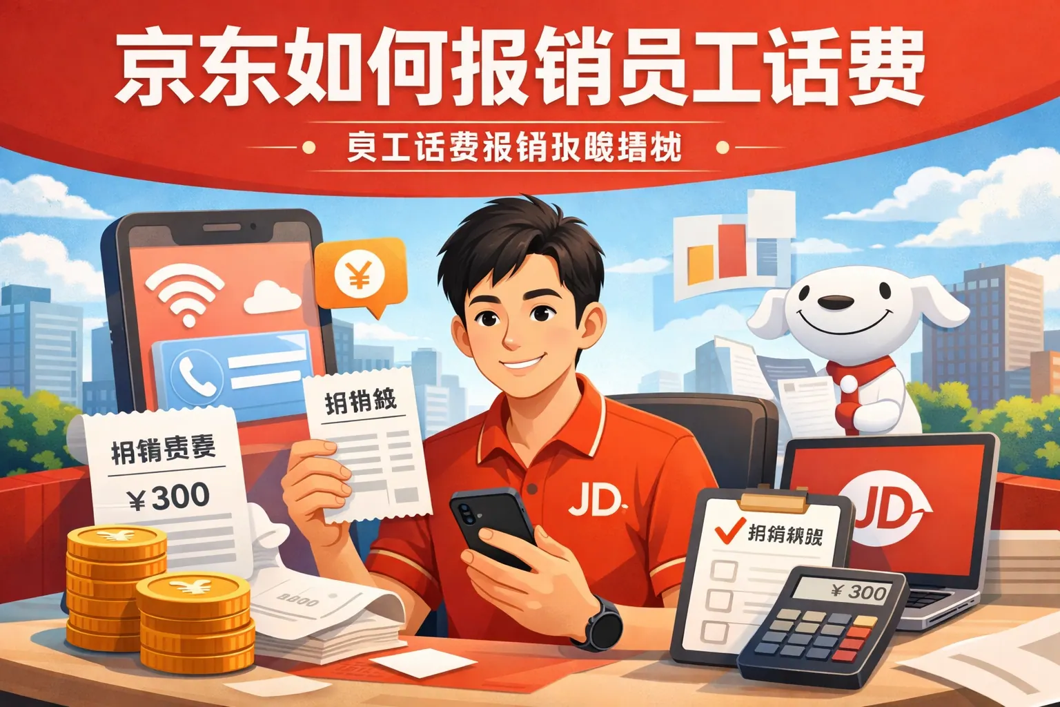 京东如何报销员工话费