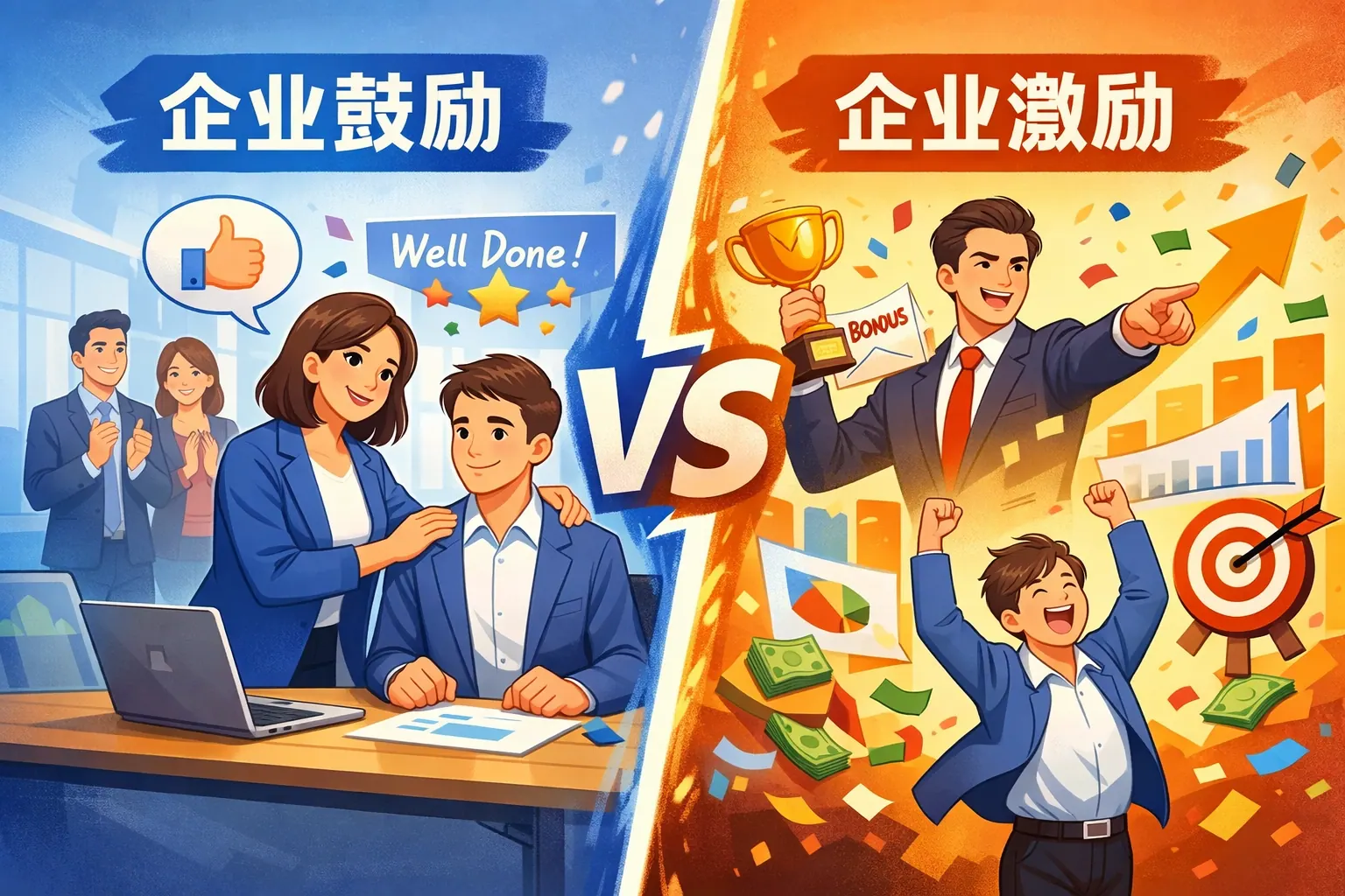 企业鼓励与激励的区别