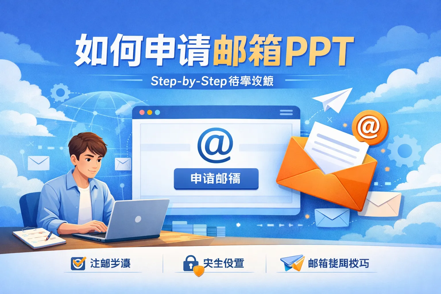 如何申请邮箱ppt