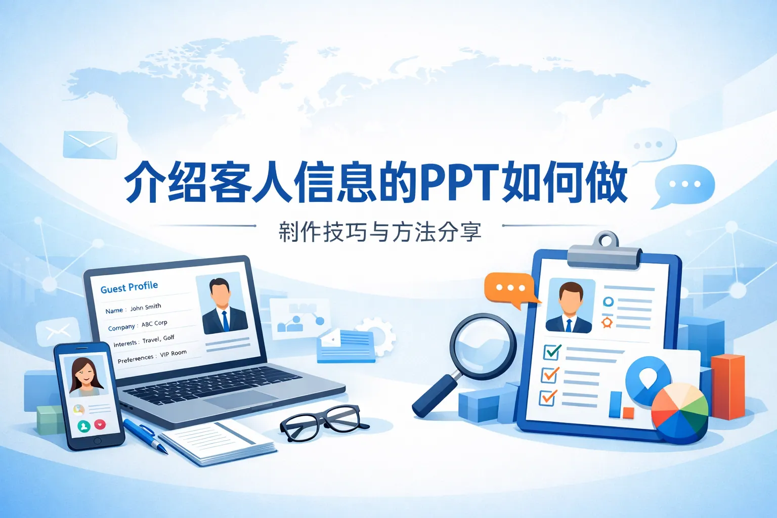 介绍客人信息的ppt如何做