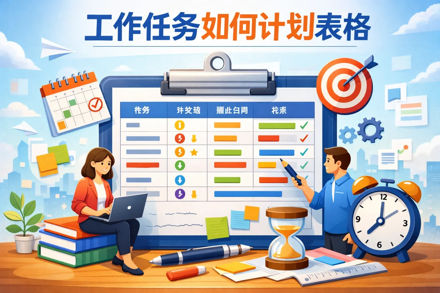 工作任务如何计划表格制作