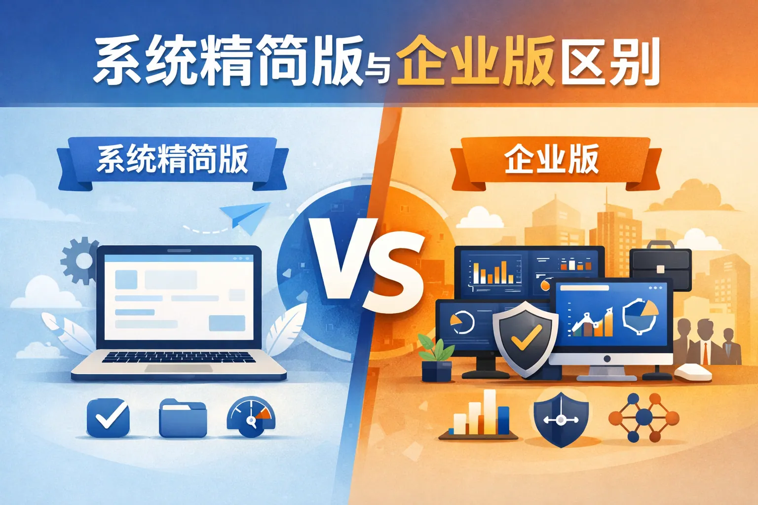 系统精简版与企业版区别