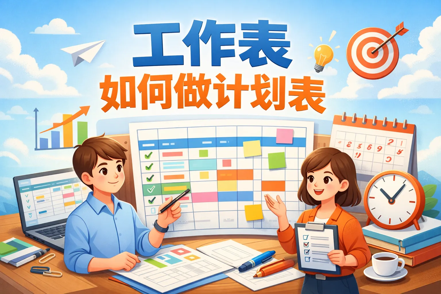 工作表如何做计划表