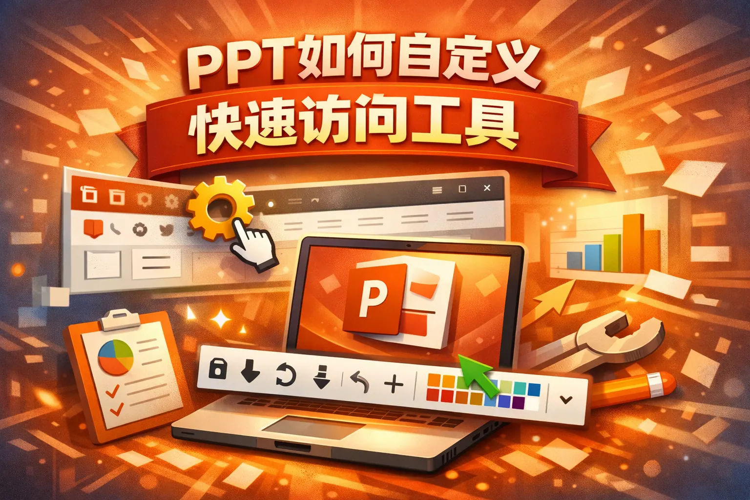 ppt如何自定义快速访问工具