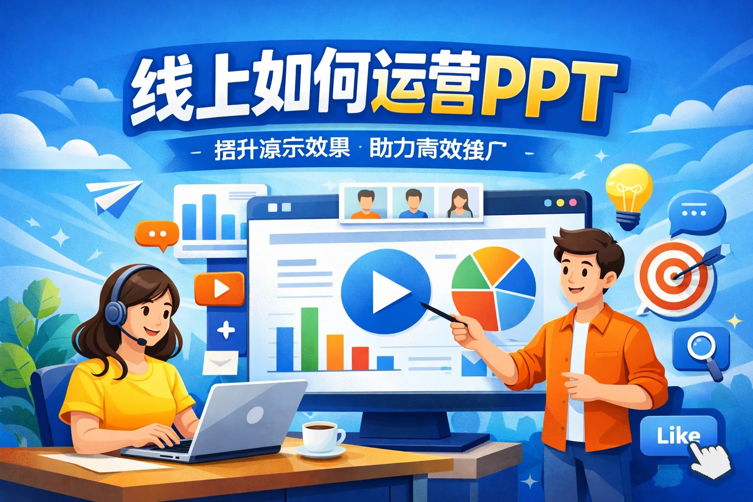 线上如何运营ppt