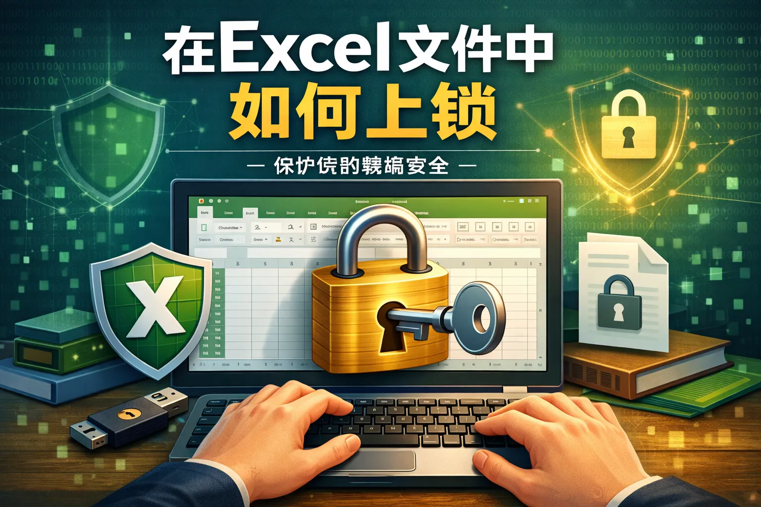 在excel文件中如何上锁