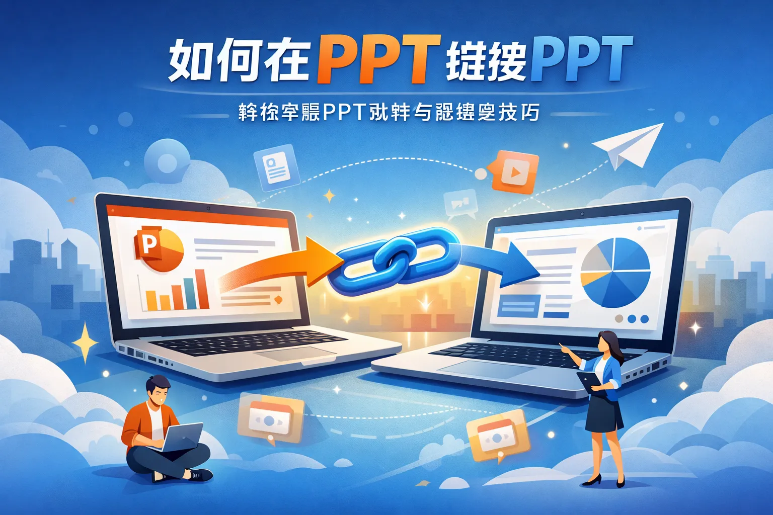 如何在ppt链接ppt