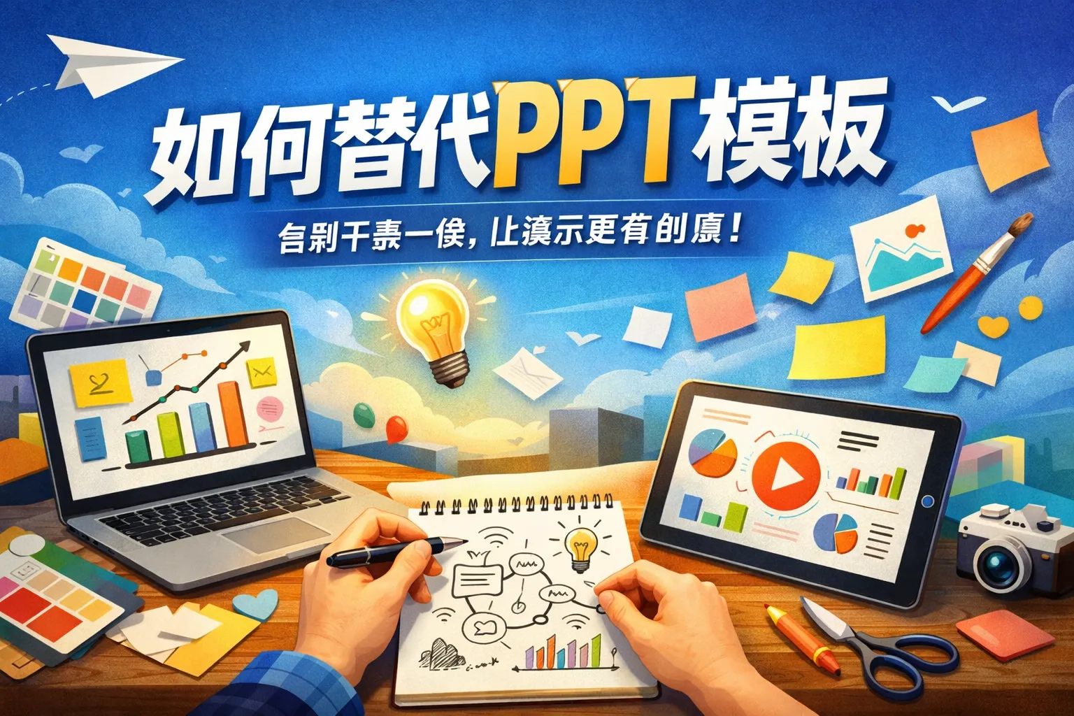 如何替代ppt模板