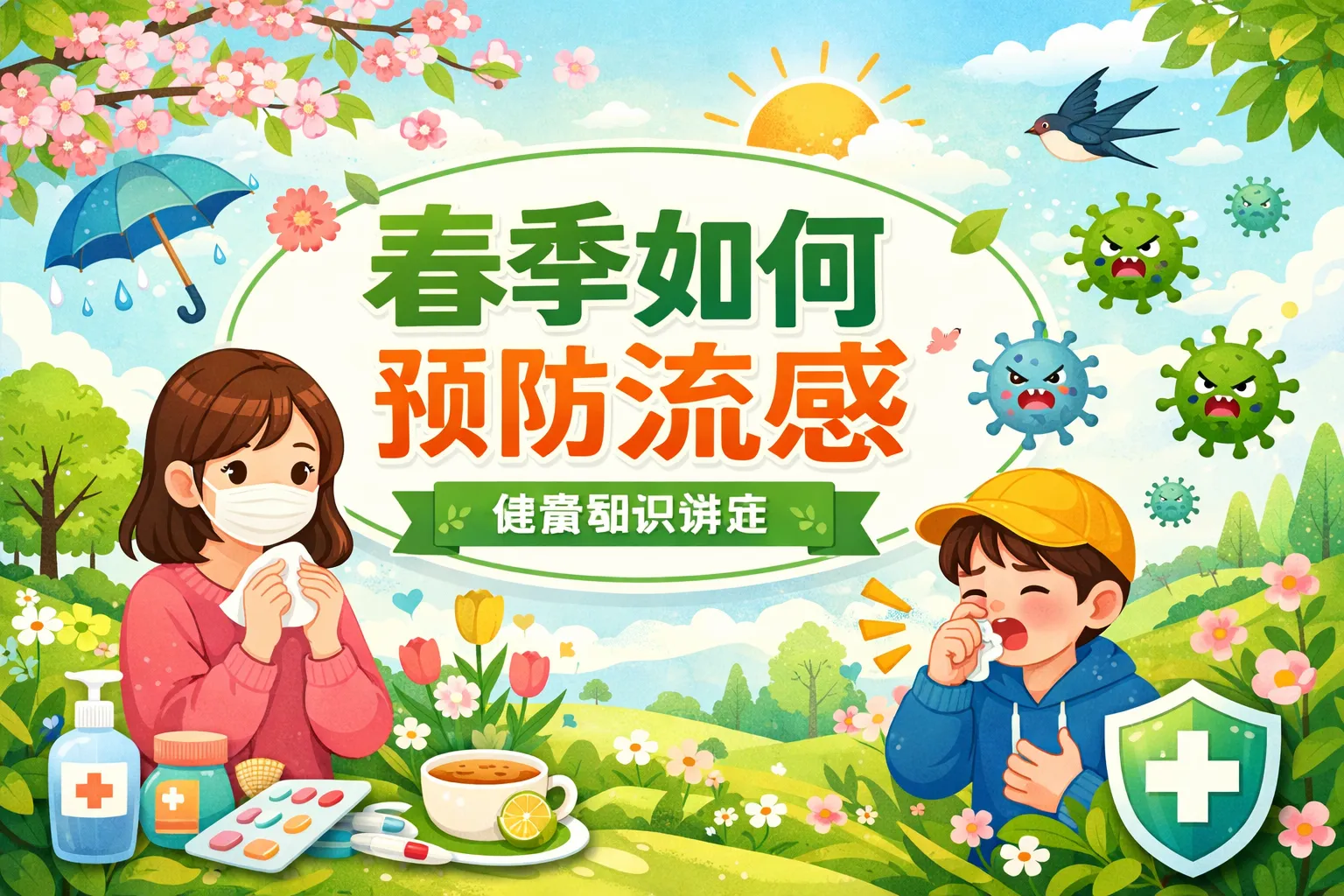春季如何预防流感ppt