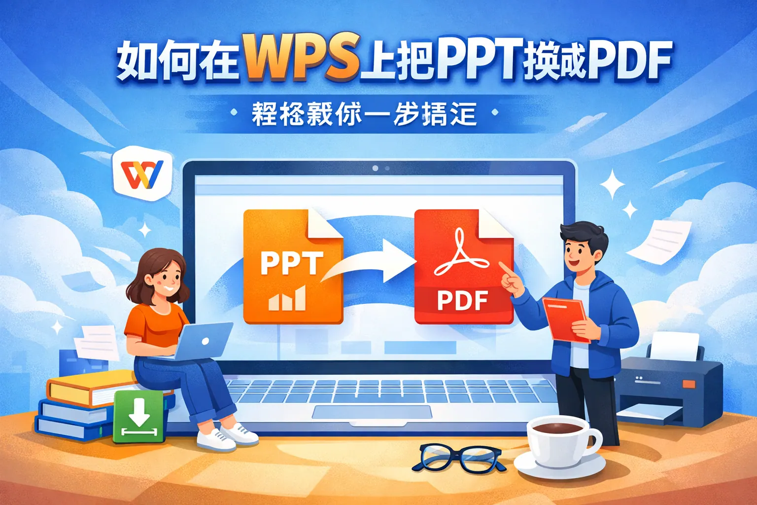 如何在WpS上把ppt换成PDF
