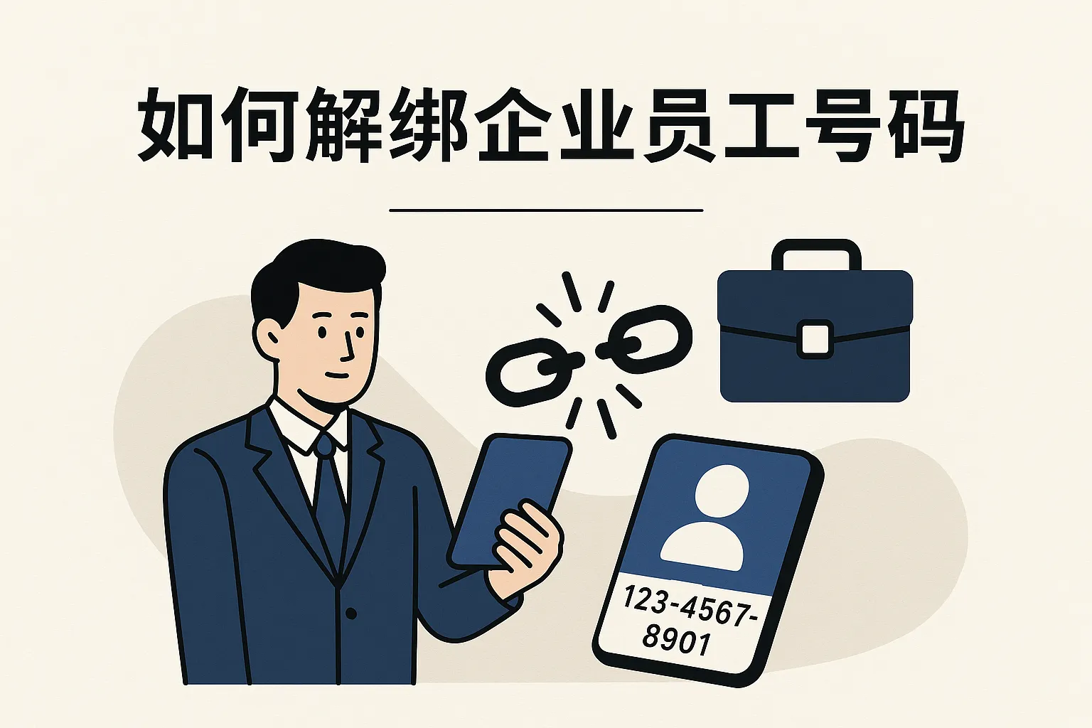 如何解绑企业员工号码