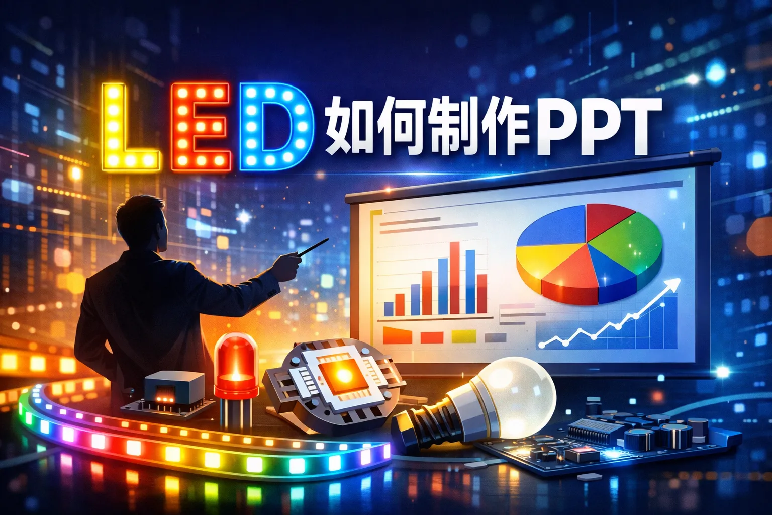 LED如何制作PPT