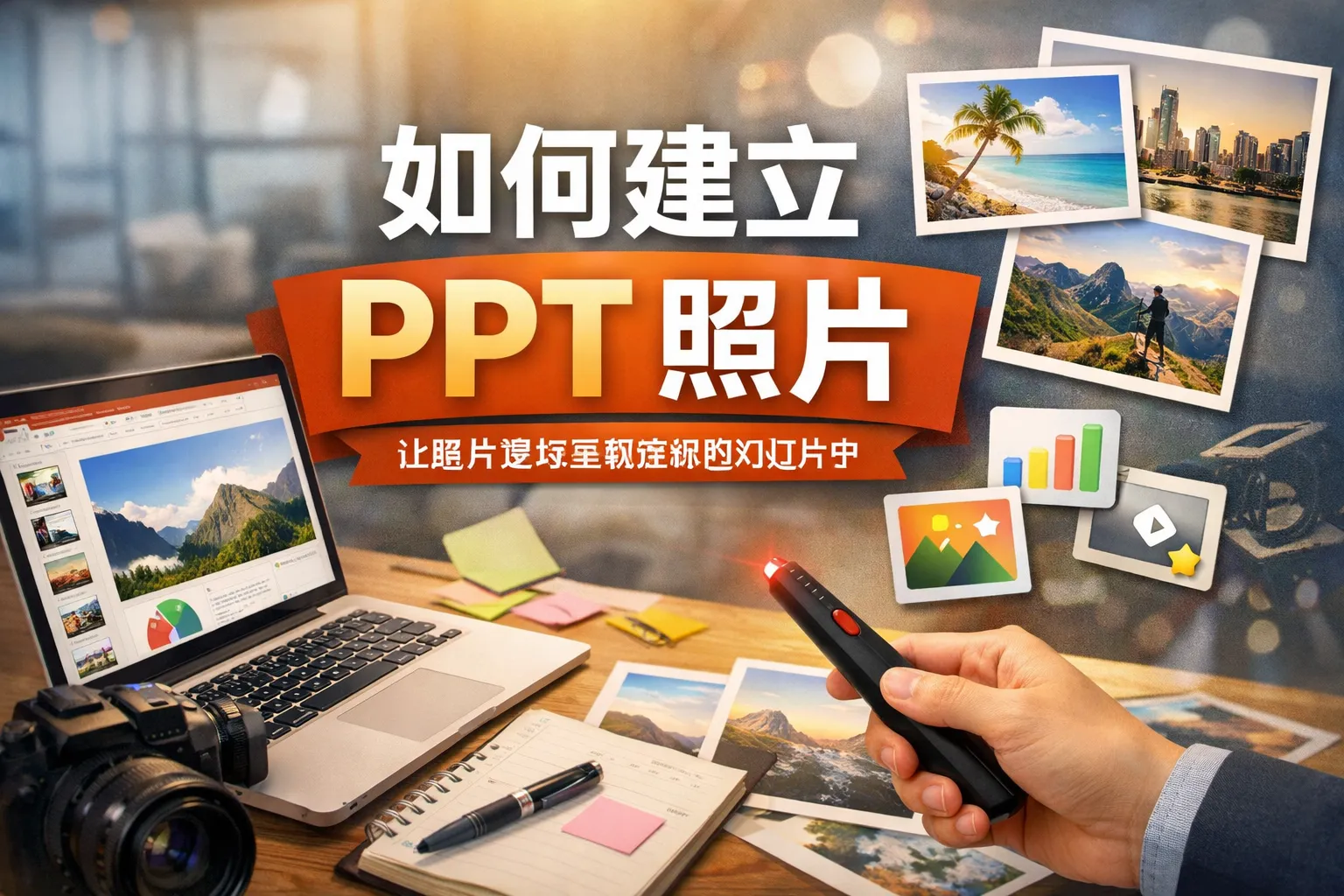 如何建立PPT照片