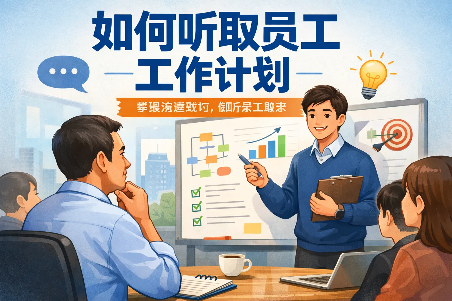 如何听取员工工作计划