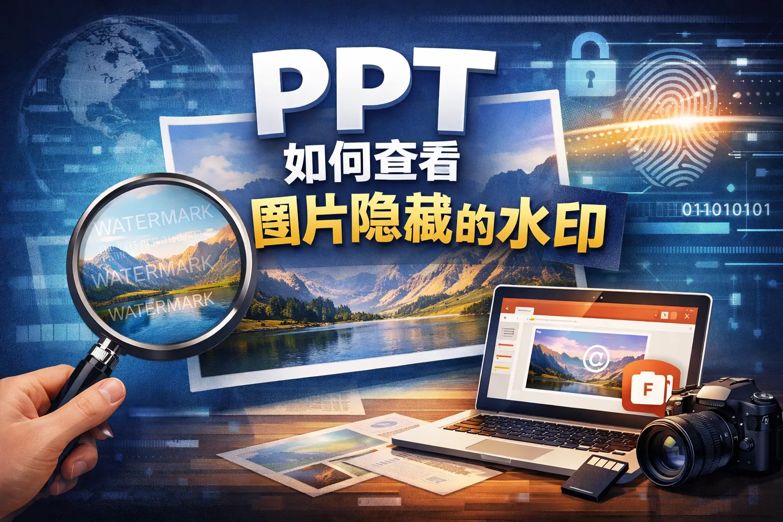 ppt如何查看图片隐藏的水印